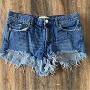 We The Free Cutoff Button Fly Denim Shorts Size 27