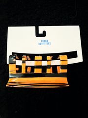 Urban Outfitters NWT UO Black/Orange Hair Clip 🍊