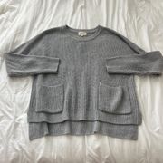 Melloday Grey Knit Sweater