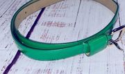 Talbots green leather belt