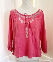 Embroidered Blouse by MUDD Size Small