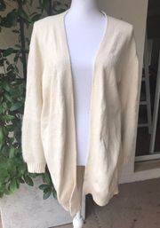 Women’s  oversized off white size small cardigan