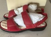 Vintage y2k Soft Walk women’s Sunset red sandals size 9.5 slingback comfort