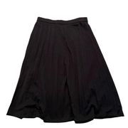 JM Collection Pull On Pleated Knit Skirt Black