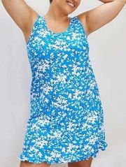 Draper James Blue Floral Ruffle Nightie