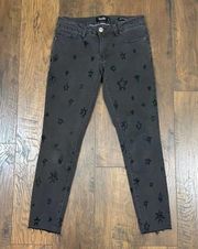 Nanette Lepore Hamilton Skinny Star Gray Jeans