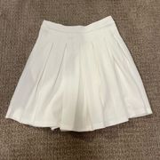 SheIn White Tennis Skirt