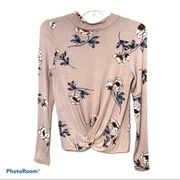Pink Republic Pink Floral Long Sleeve Top Size XS