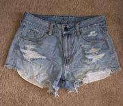 American Eagle Distressed Jean Shorts