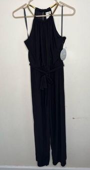 Jumpsuit women’s size medium black gold hardware NEW NWT