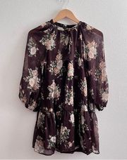 Abercrombie & Fitch  Brown Long Sleeve Button Mini Dress NWT