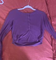 Cropped Long Sleeve Top