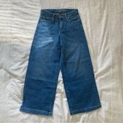 Old Navy high rise wide leg cropped jeans