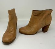 Kate Spade Genuine Leather Suede Stacked Wood High Heel Ankle Booties Boots Shoe