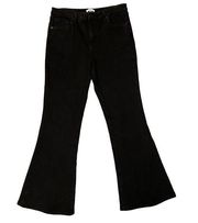 BP Black Flare Leg High Rise Stretch Zip Fly Classic Denim Jeans Size 31