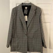 A New Day Woman’s Blazer size L Target Brand gray and black brand new with tag