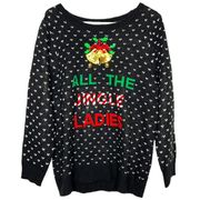 Torrid 1 Christmas “All The Jingle Ladies” Sweater with bells