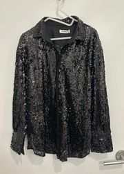 Black Sequin Dress