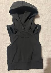 Surface Hooded Cropped tank