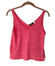 BDG Boxy Cropped Tank Top in Brushed‎ Pink Sz S