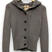 Levi’s Rare Button Knit Cardigan With Hood