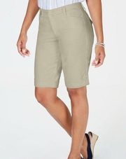 NWT Charter Club Womens Tummy Control Chino Shorts