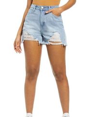 NWT BP High Rise Short Distressed Medium Wash Size 29