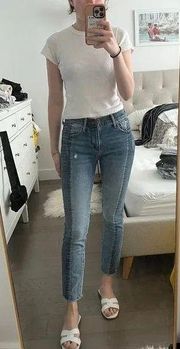 Two Toned Skinny Jeans