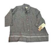 Norton McNaughton womens Linen open front jacket/ top size XL nwt