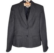 Emporio Armani 100% Virgin Wool Blazer Size 4 Made in Italy