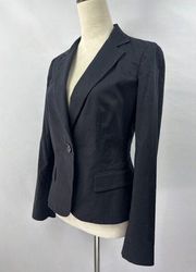DKNY Jacket Blazer Black 4 Cotton Blend Stretch