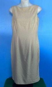 HILLARD & Hanson Tan Sleeveless Dress Size 4