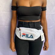 FILA Logo Sling Mens Womens all White fanny pack