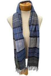 Jos. A. Bank cashmere scarf blue and gray