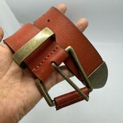 Free People We The Free WTF Getty Leather Belt in Sedona color Size S/M