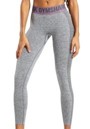 Gymshark flex low rise cropped leggings stretch charcoal size small