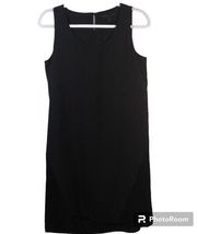 Katherine Barclay Sleeveless Black Net Shift Dress LBD Size 2