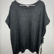 LOFT. Wool blend poncho sweater size extra small / small