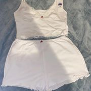 White Lace Trim Camisole Set from YesStyle