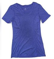 Z BY ZELLA MARLED PURPLE STRETCH TEE SIZE XS