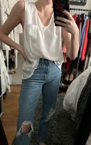 White Blouse With Fun Back