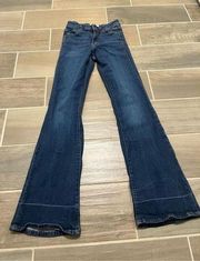 Zara dark wash bootcut denim jeans size 4