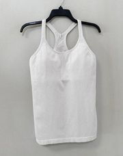 Lululemon Ebb To Street Tank Heathered White Size 10