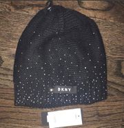 Black Embellished Winter Hat 