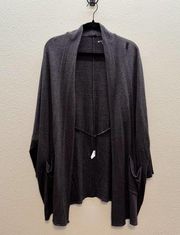 Beyond Yoga Spacedye Grey Long Sleeve Oversized Open Front Cardigan - XS/S