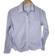 Sarah Alexandra Button Up Weekend Shirt Plaid Light Blue/Hollywood Square 4