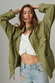 NWT Lucky Brand Military Jacket Large oversized