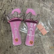 New Juicy Couture Pink Sparkly 
slide sandals
Size 10
Other sizes available