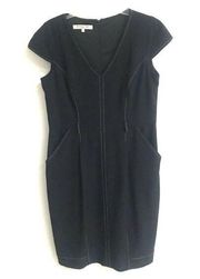 Evan Picone black cap sleeve dress 12