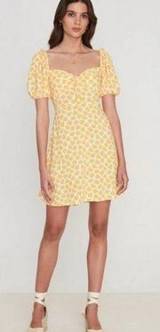 💕FAITHFULL THE BRAND💕 Shimma Dress ~ Bette Floral Yellow Medium US 6 NWT